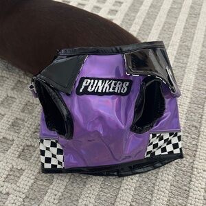 Purple and Black Punkers Dog Jacket